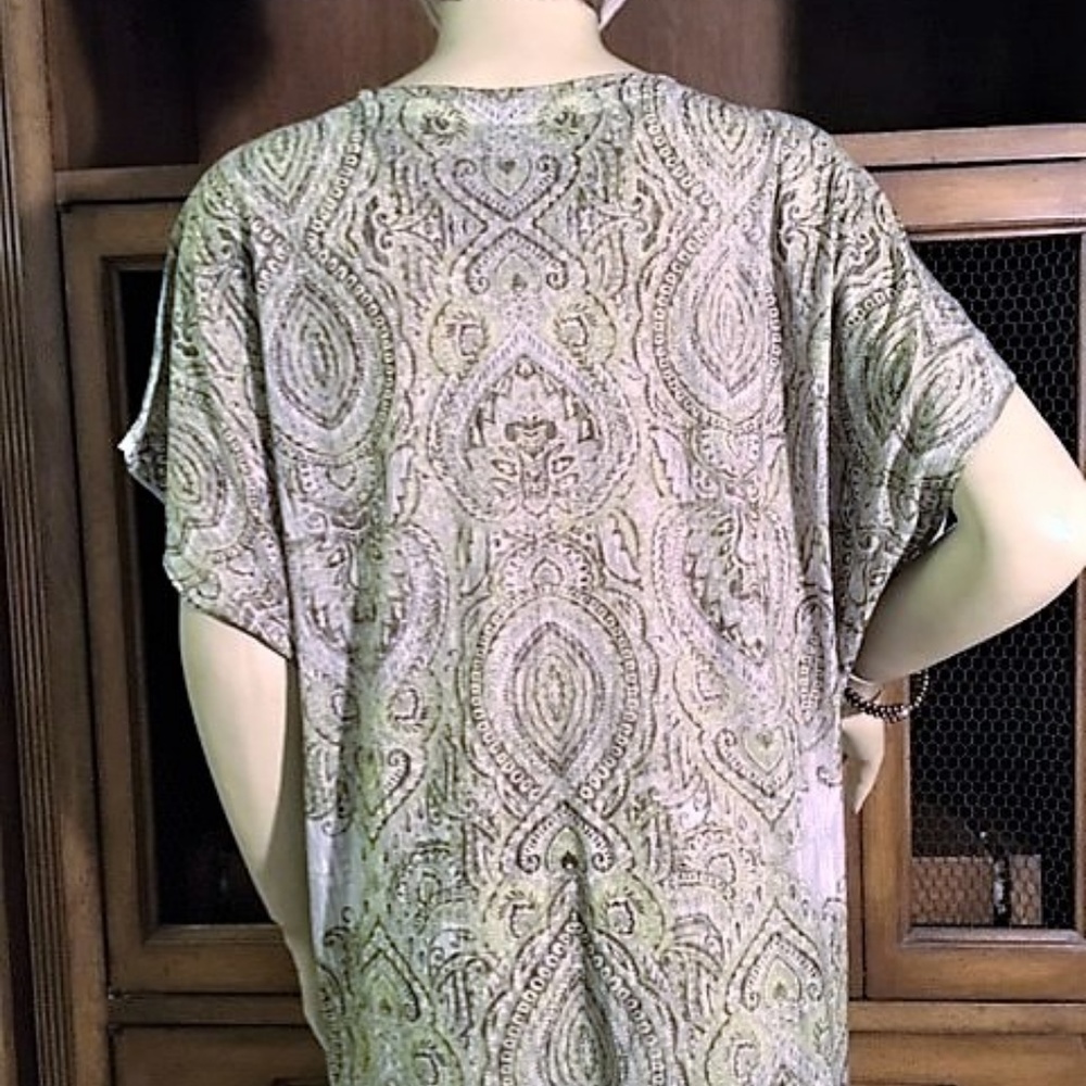 NEW CHICO'S EMBELLISHMENT TOP SIZE 3 LARGE 16 - Picture 2 of 8